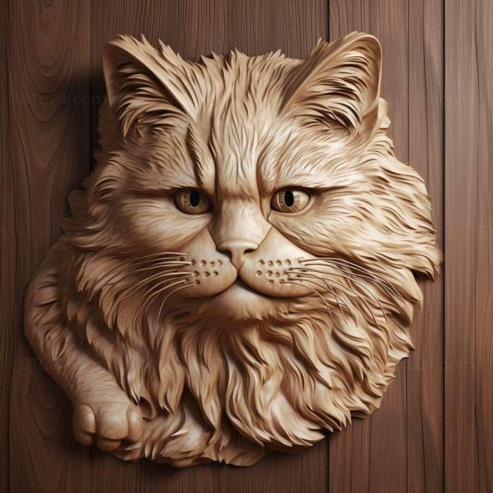 Nature and animals (Ragamuffin cat 4, NATURE_6516) 3D models for cnc